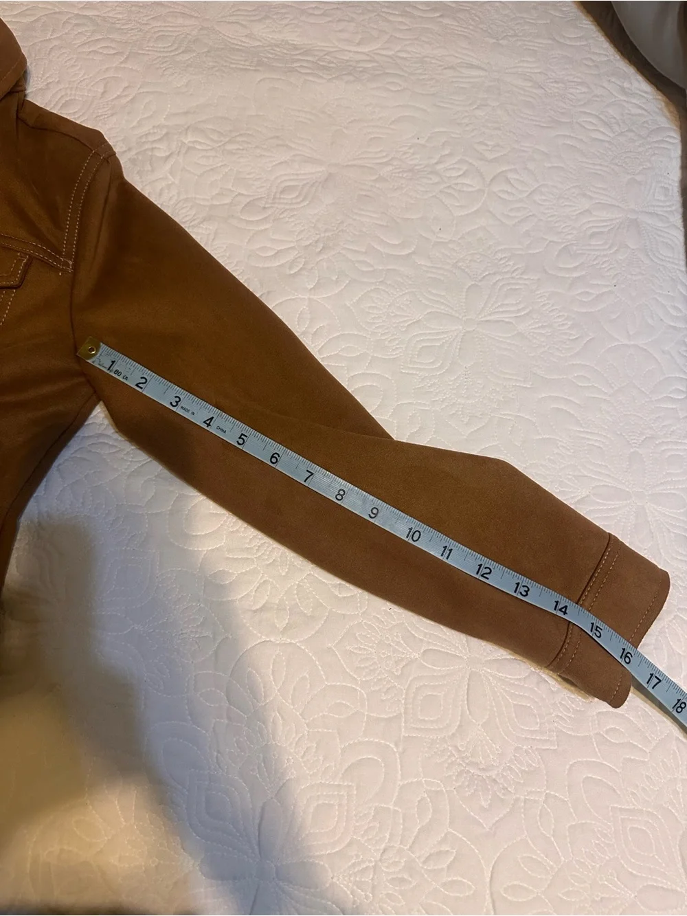 J. Jill Cropped Faux Suede Jacket in Chestnut Brown - Women's